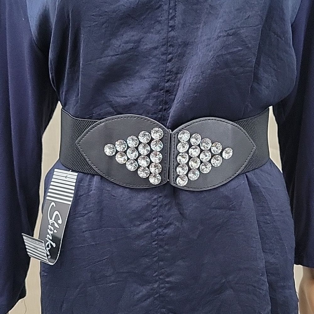Slinky Rhinestone Belt Women's Plus Size XL/1X